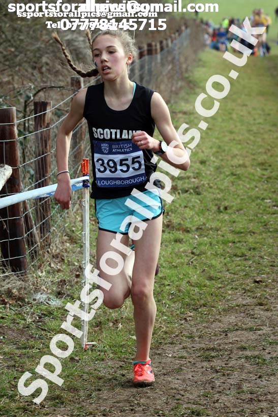 Girls under-15s 2019 British Athletics Inter Counties Cross Country, Prestwood Hall, Loughborough. Photo:  David T. Hewitson/Sports for All Pics